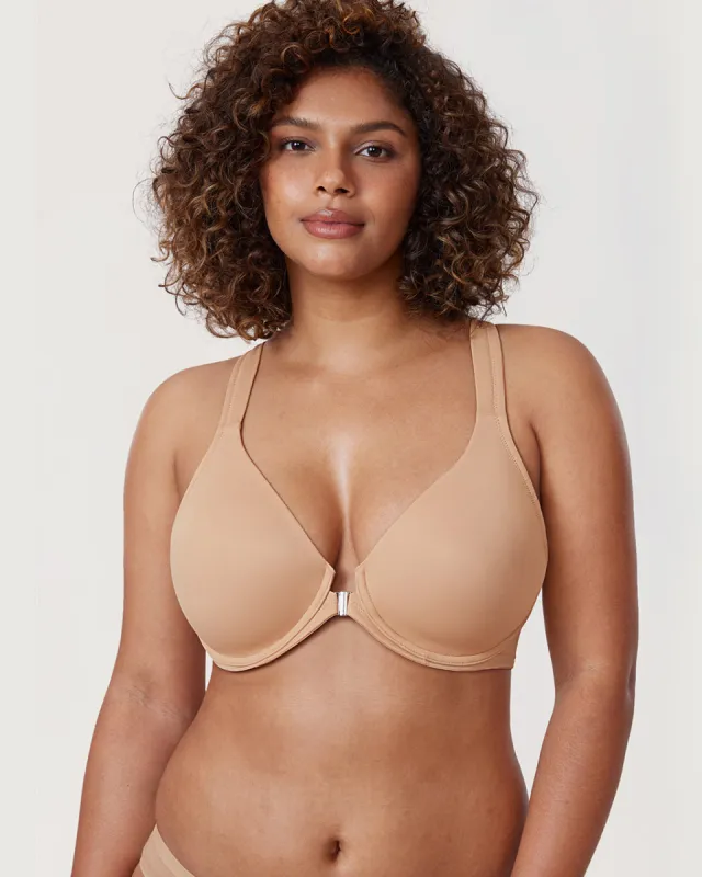 Plunge Racerback Front Closure Bra sold by Essenther