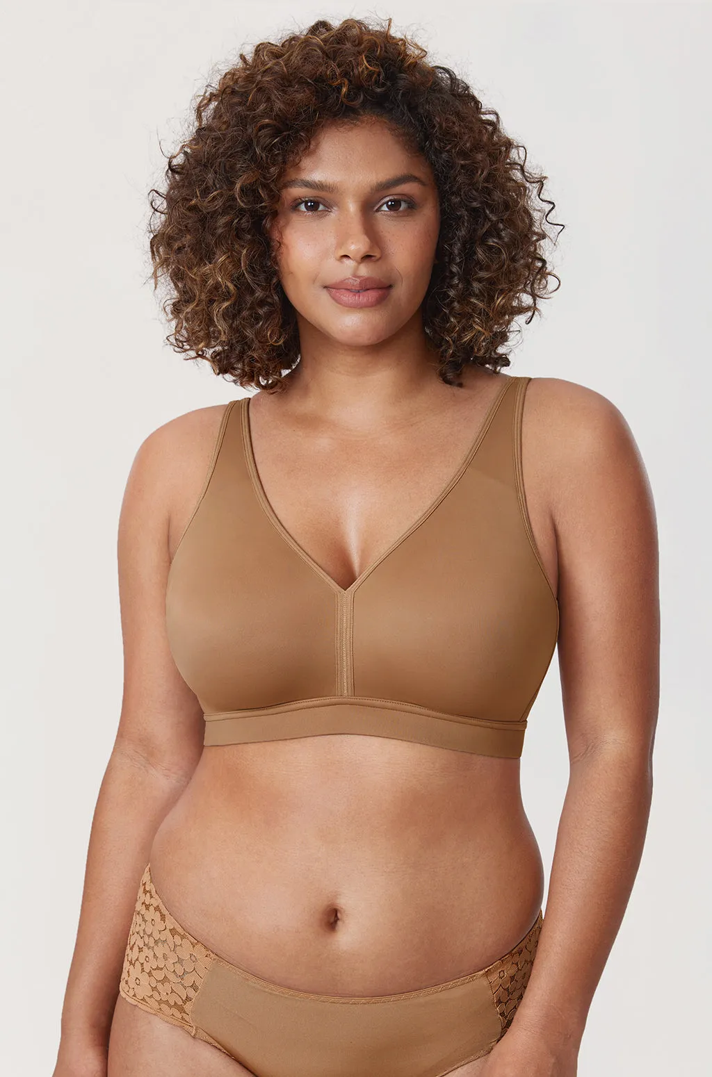Full Coverage Wireless Unlined Bra sold by Essenther