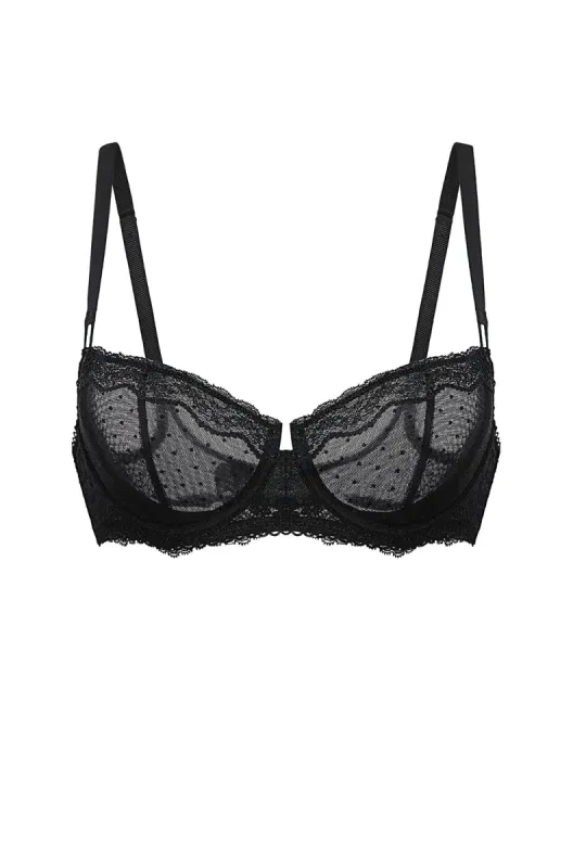 Sexy Mesh Lace Balconette Bra sold by Essenther