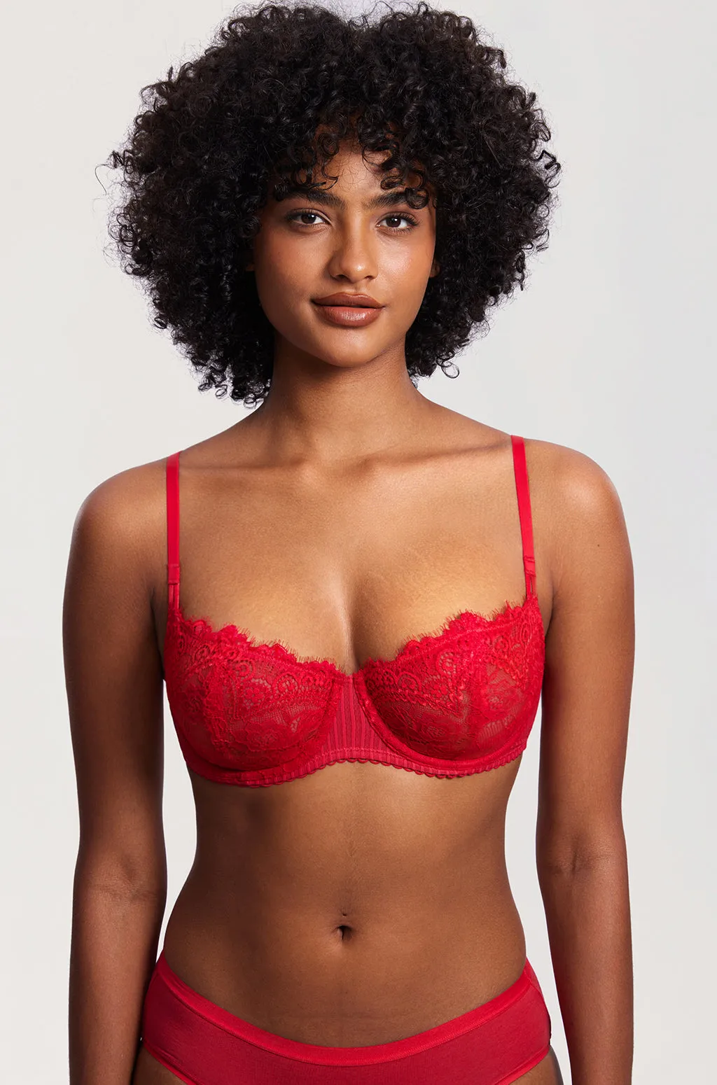 Lace Balconette Underwire Bra sold by Essenther