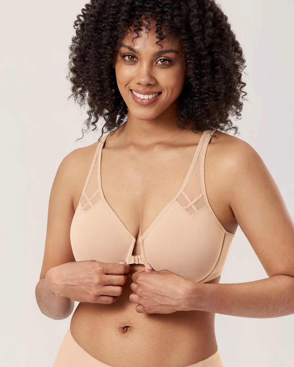 Front Closure Unlined Bra sold by Essenther product image thumbnail 3