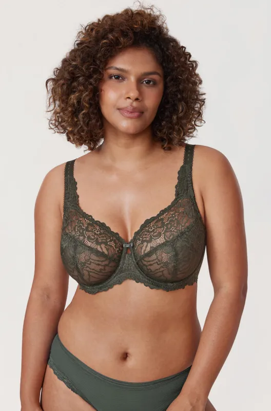 Sheer Lace Unlined Bra sold by Essenther