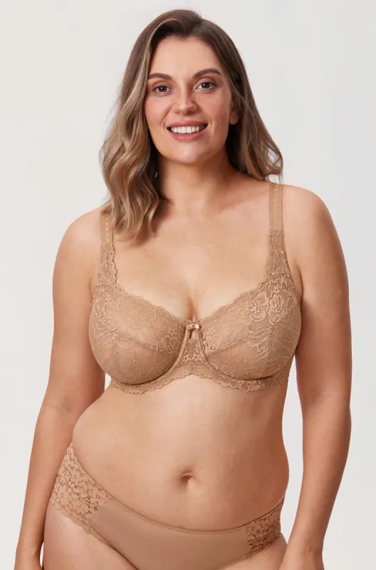 Sheer Lace Unlined Bra sold by Essenther