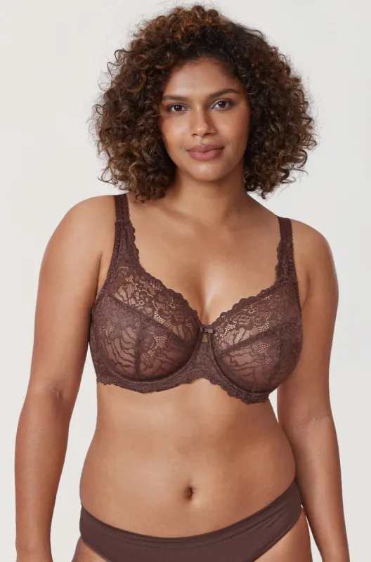Sheer Lace Unlined Bra sold by Essenther