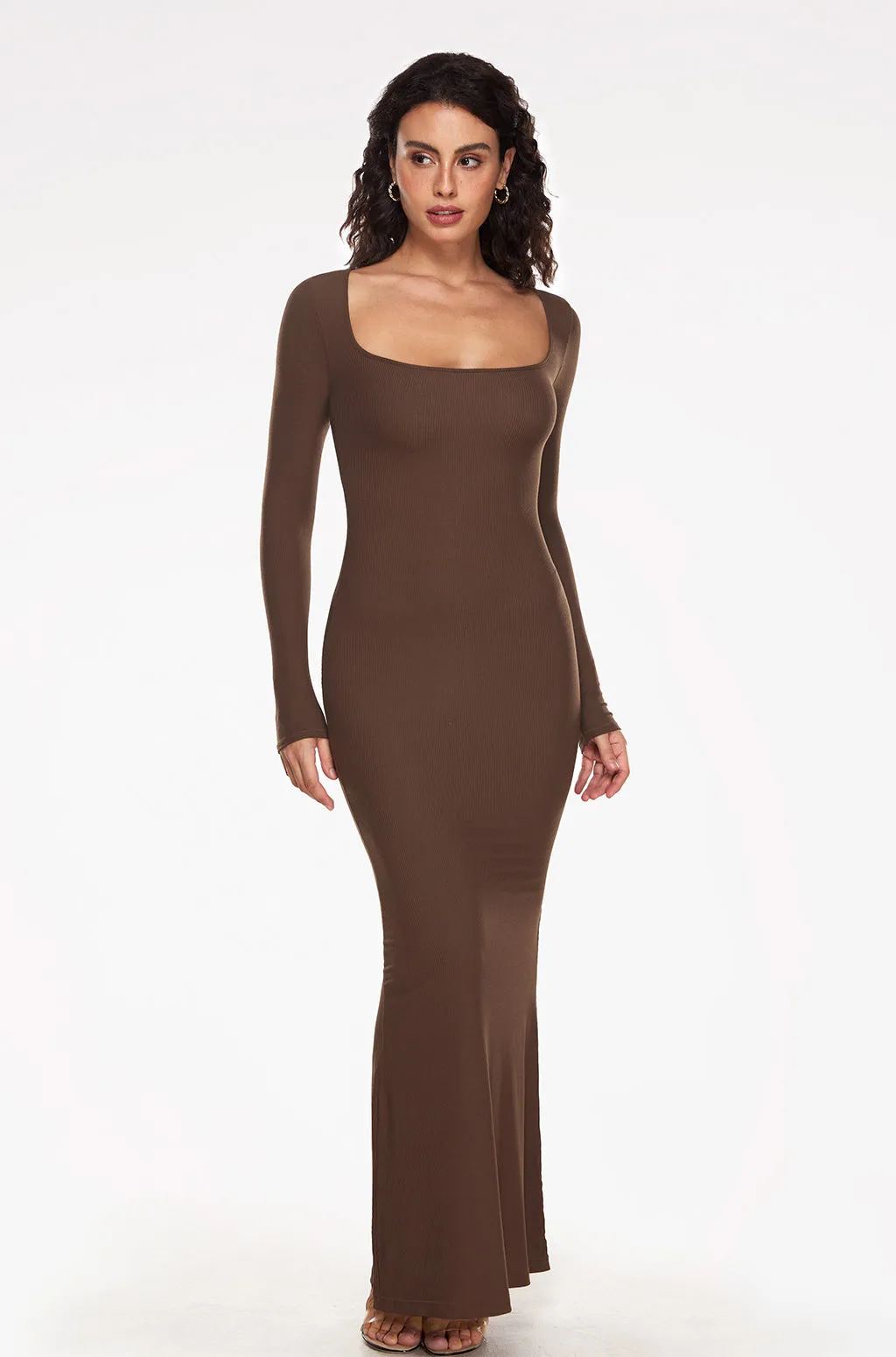 Ribbed Long Sleeve Dress sold by Essenther product image thumbnail 4