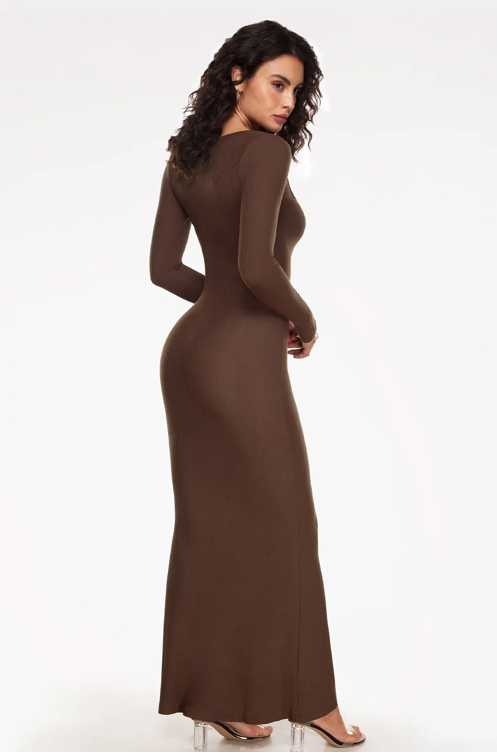 Ribbed Long Sleeve Dress sold by Essenther product image thumbnail 5