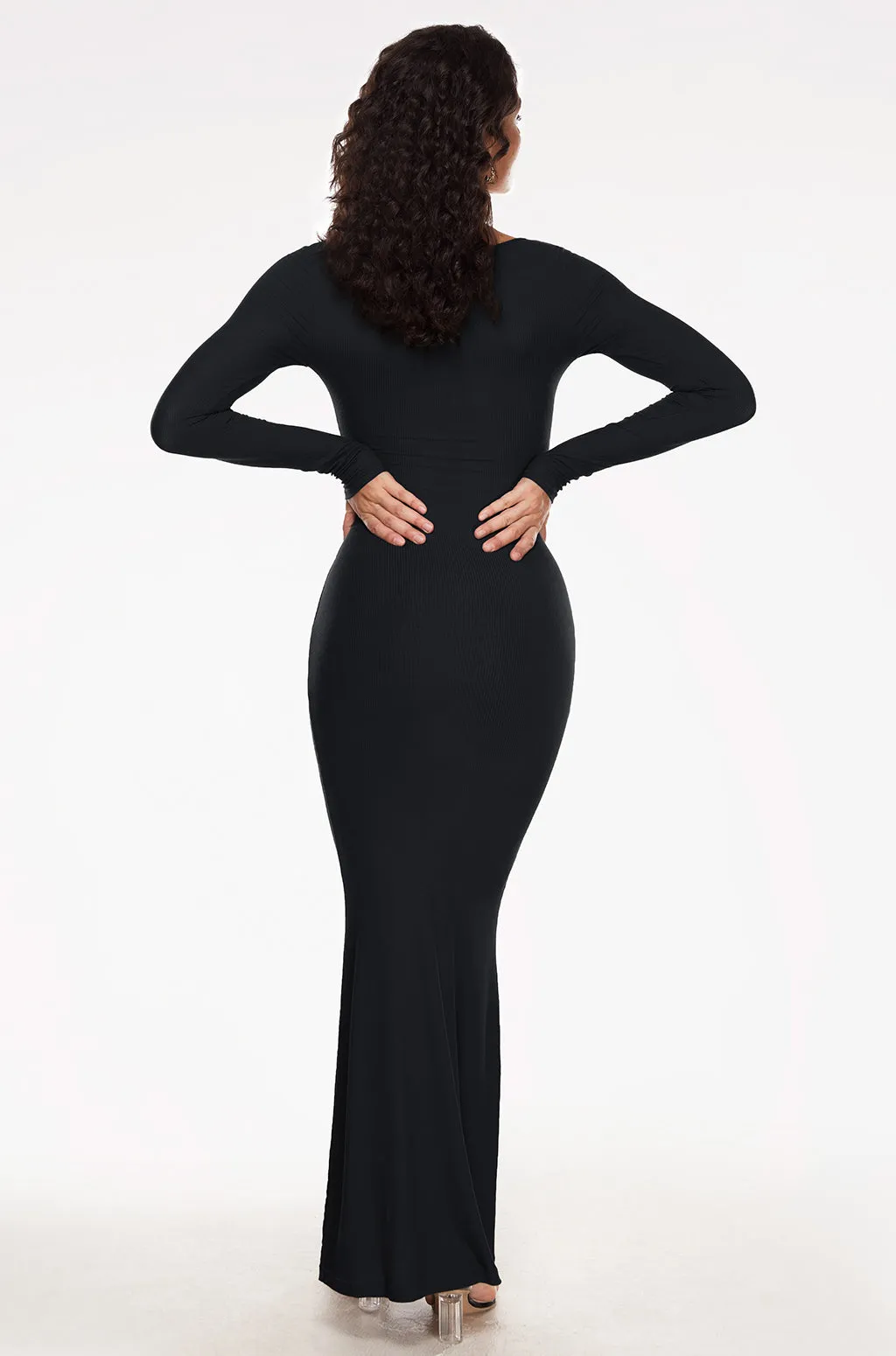 Ribbed Long Sleeve Dress sold by Essenther product image thumbnail 3