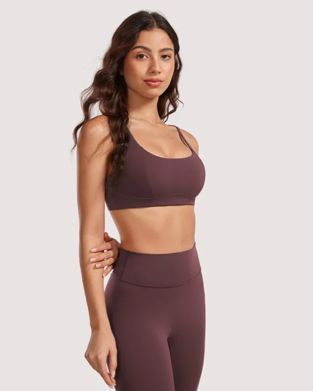Square Scoop Neck Sports Bra sold by Essenther