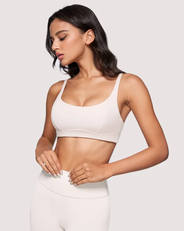 Square Scoop Neck Sports Bra sold by Essenther