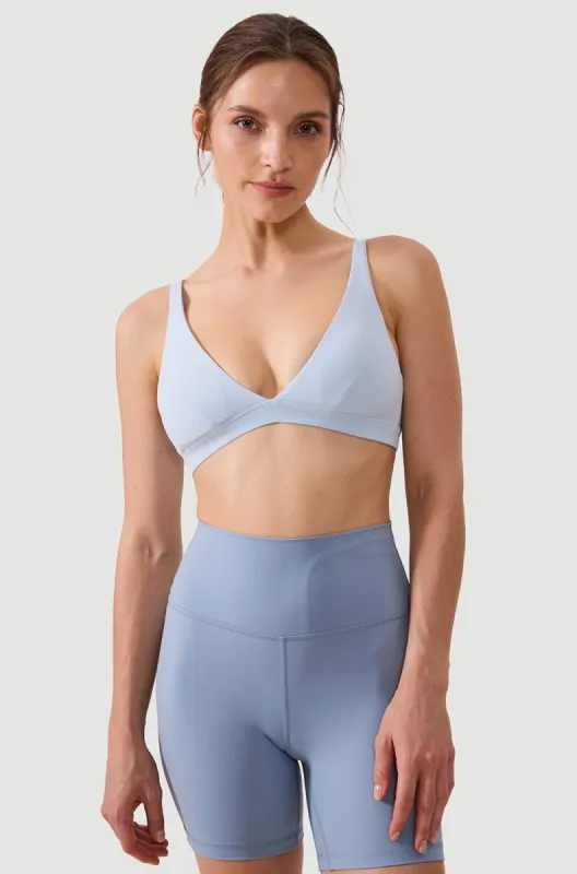 Deep V Neck Sport Bra sold by Essenther