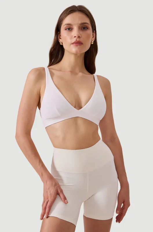 Deep V Neck Sport Bra sold by Essenther