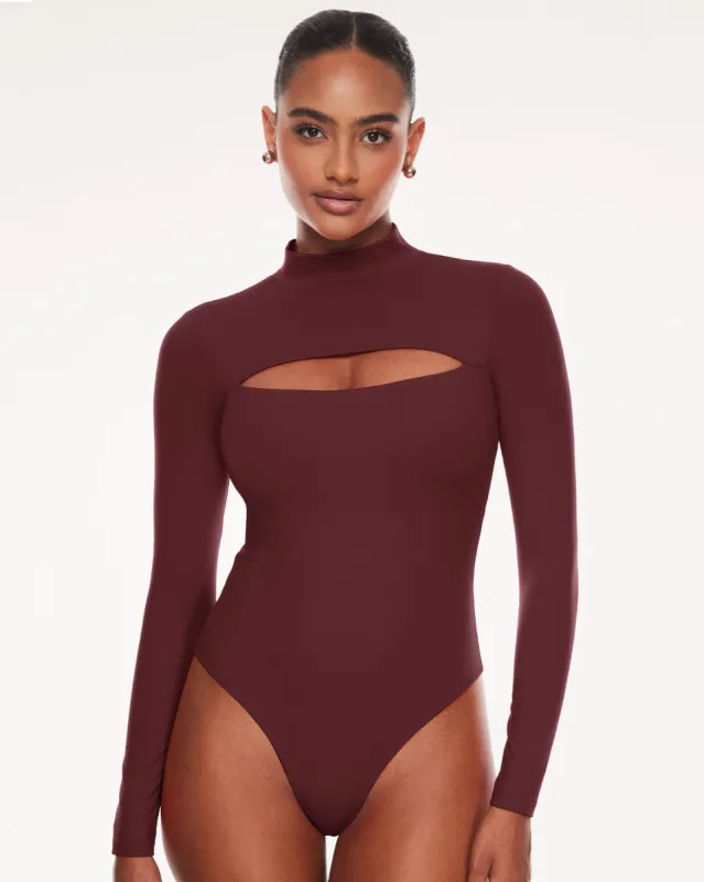 Cut Out Long Sleeve Bodysuit sold by Essenther