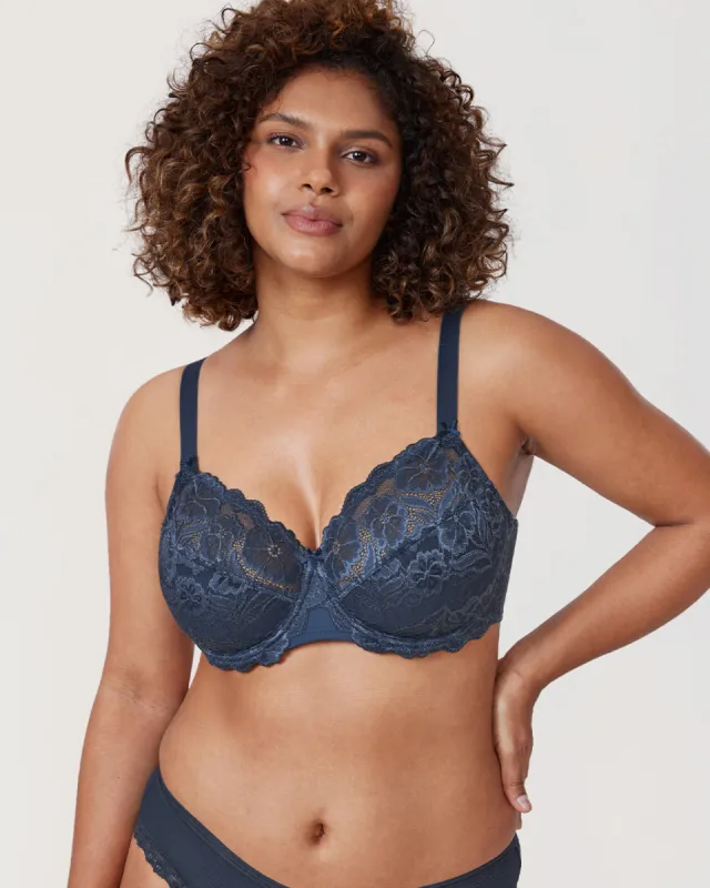 Floral Lace Underwired Bra sold by Essenther