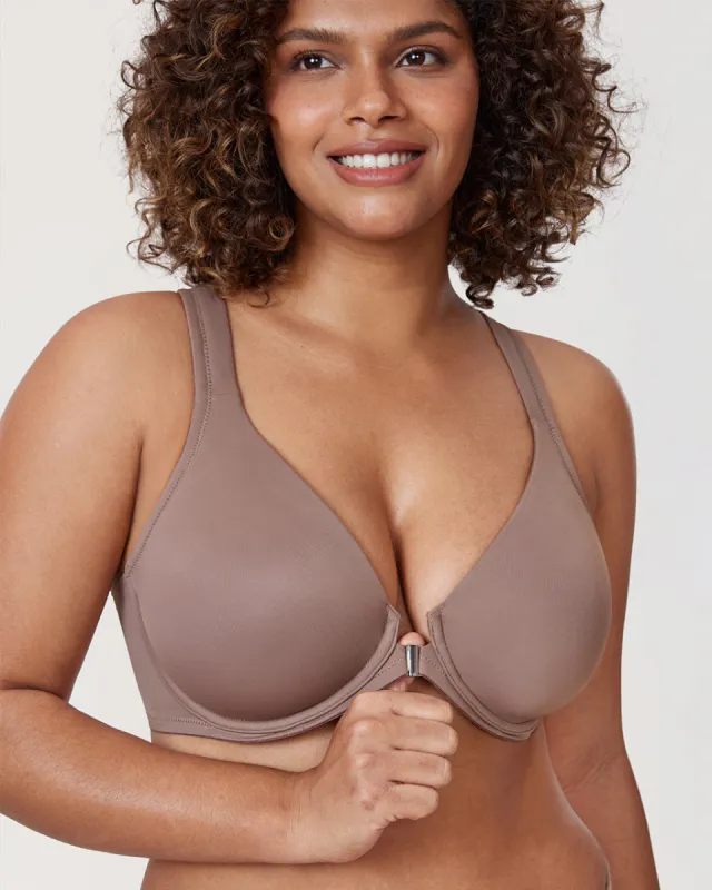 Plunge Racerback Front Closure Bra sold by Essenther