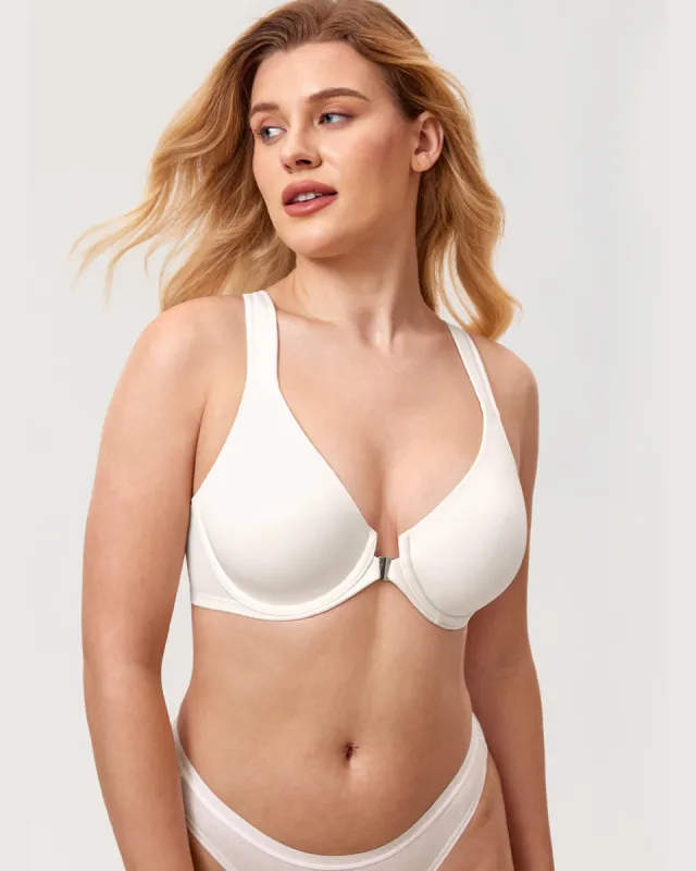 Plunge Racerback Front Closure Bra sold by Essenther