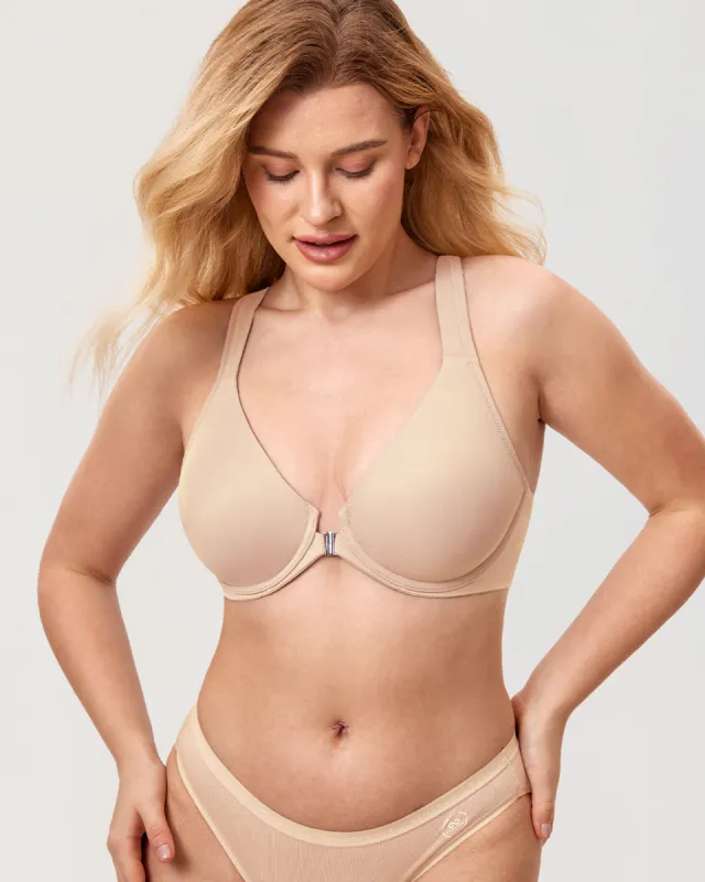 Plunge Racerback Front Closure Bra sold by Essenther