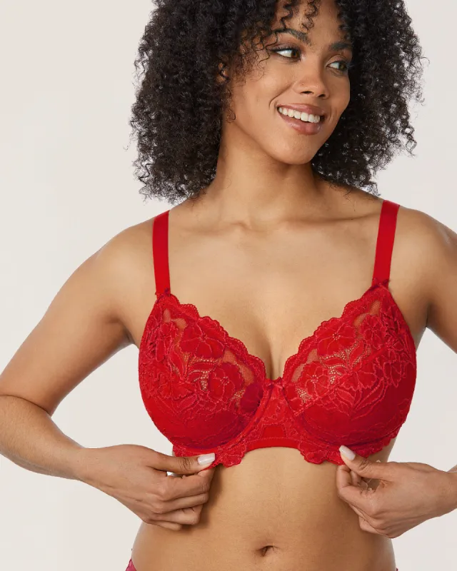 Floral Lace Underwired Bra sold by Essenther