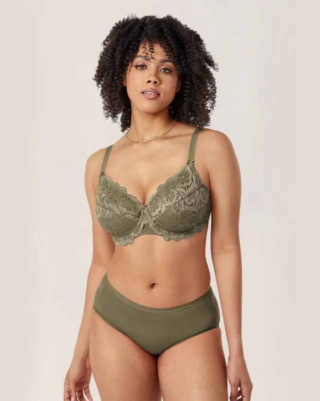 Floral Lace Underwired Bra sold by Essenther