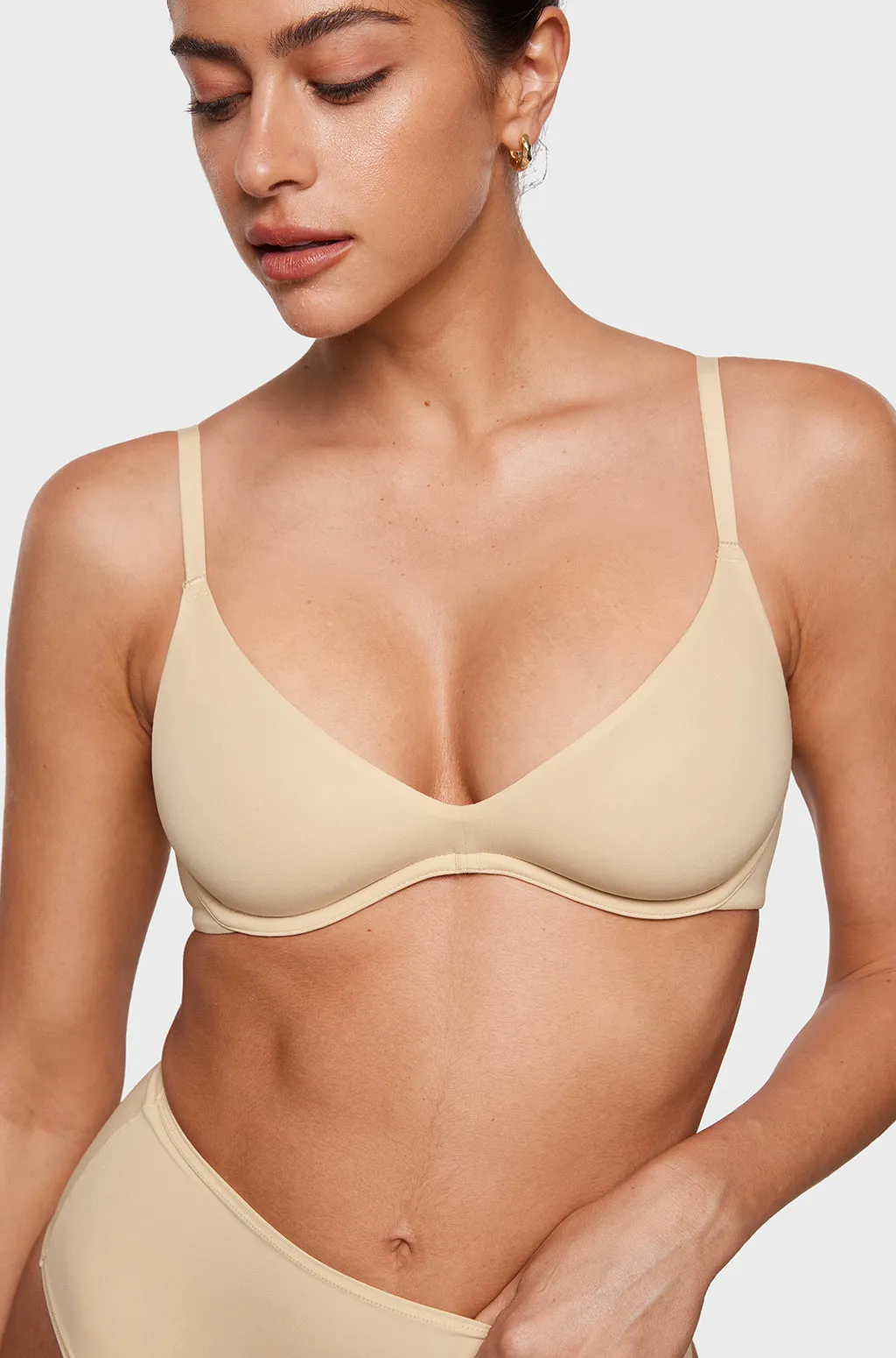 Unlined Plunge Bra sold by Essenther product image thumbnail 5