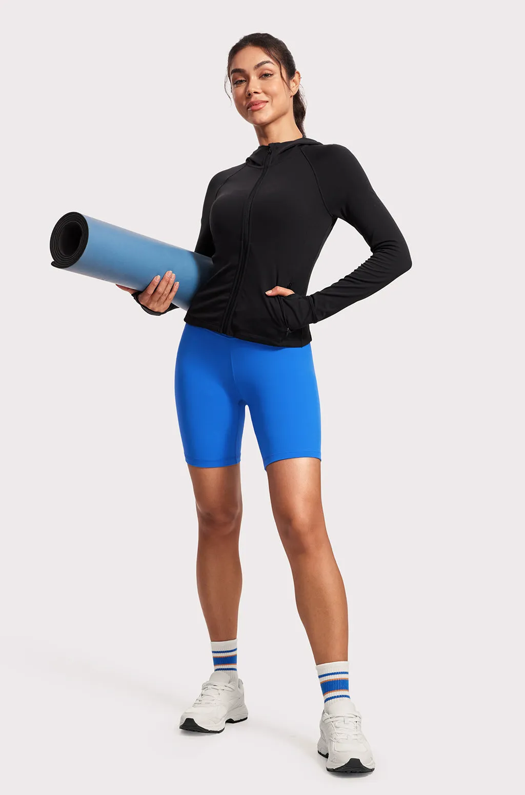 High Rise Basic Biker Shorts 8" sold by Essenther product image thumbnail 2