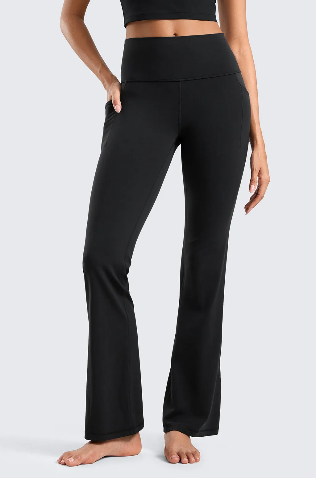 Side Pockets Flare Pants 31.5" sold by Essenther product image thumbnail 4
