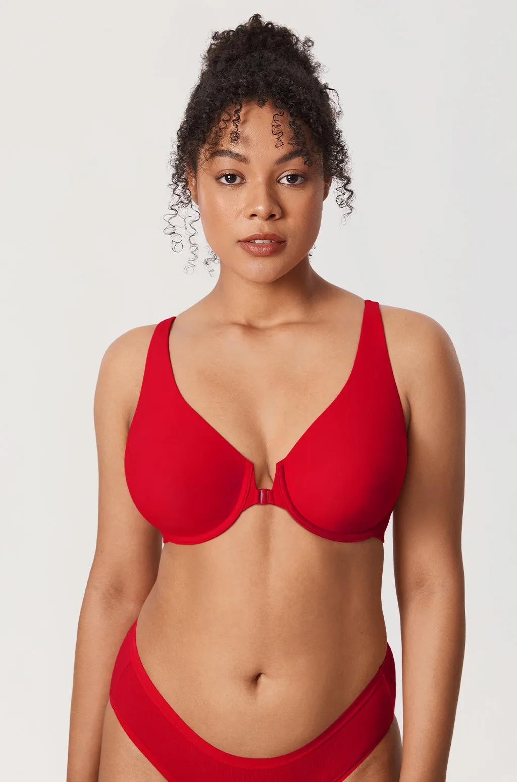 Seamless U-back Front Closure Bra sold by Essenther