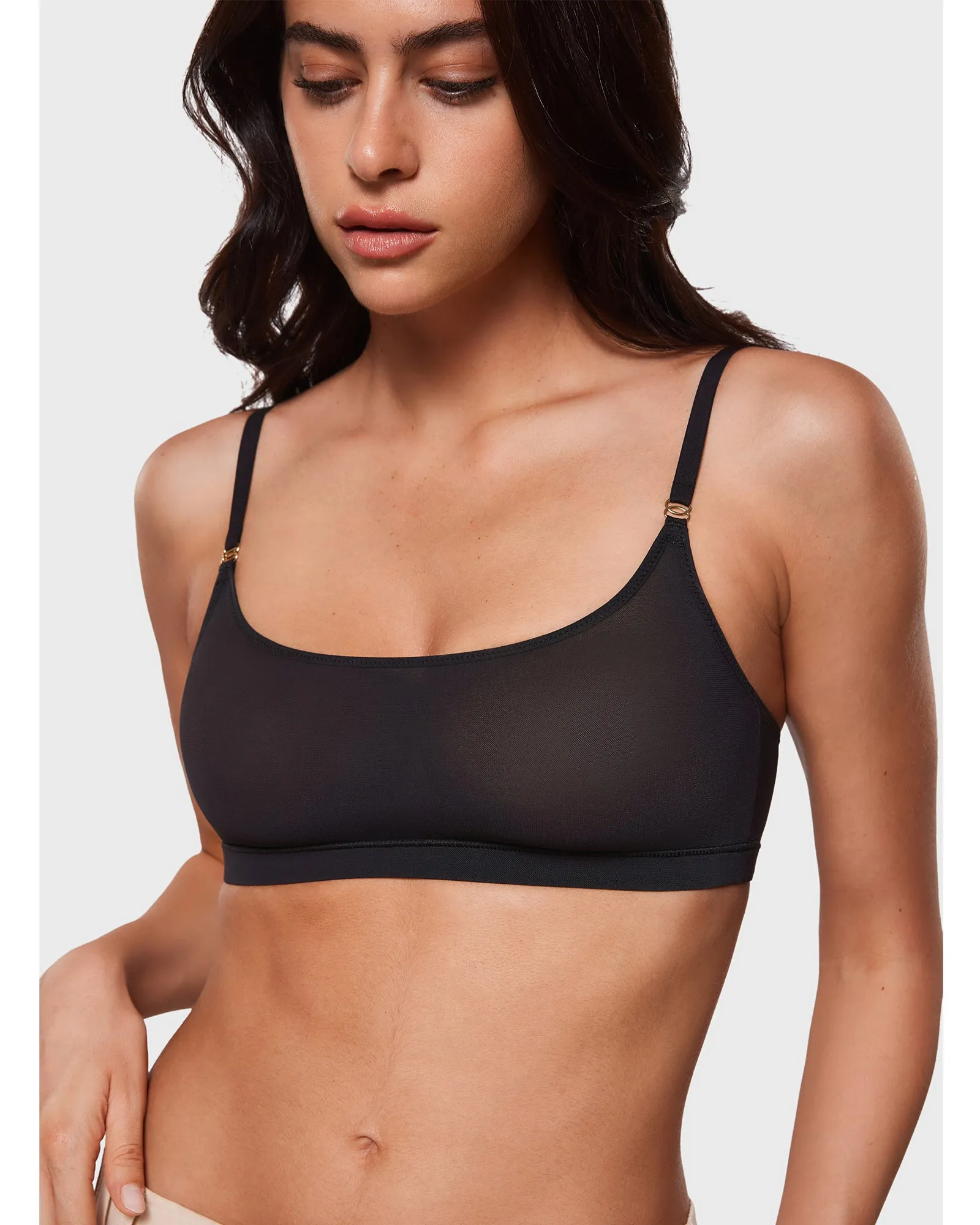 Sheer Mesh Scoop Bralette sold by Essenther product image thumbnail 5