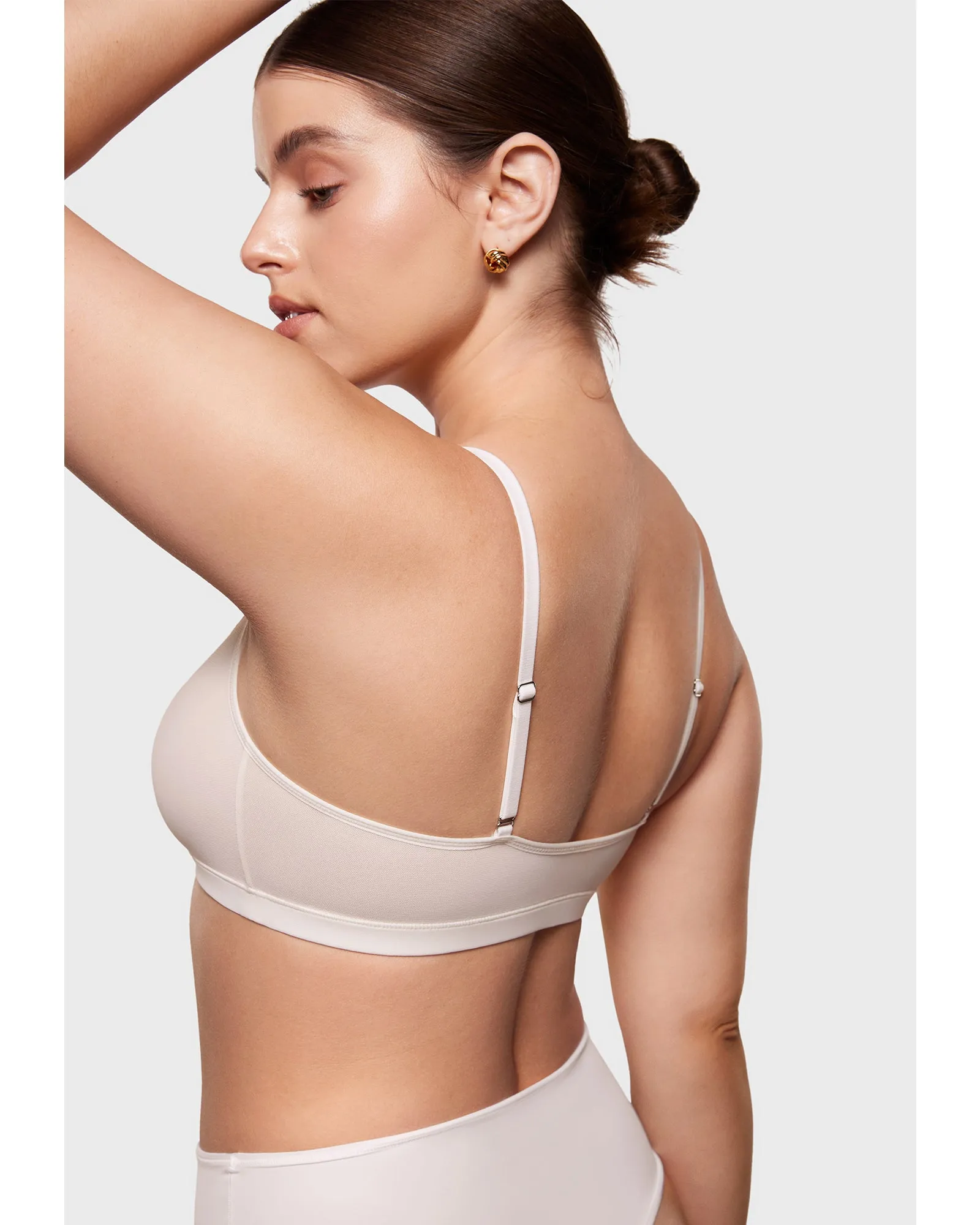 Sheer Mesh Scoop Bralette sold by Essenther product image thumbnail 3