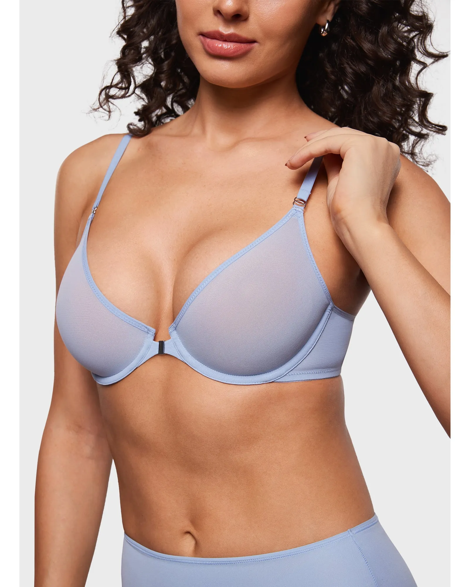 Sheer Front Closure Bra sold by Essenther product image thumbnail 4