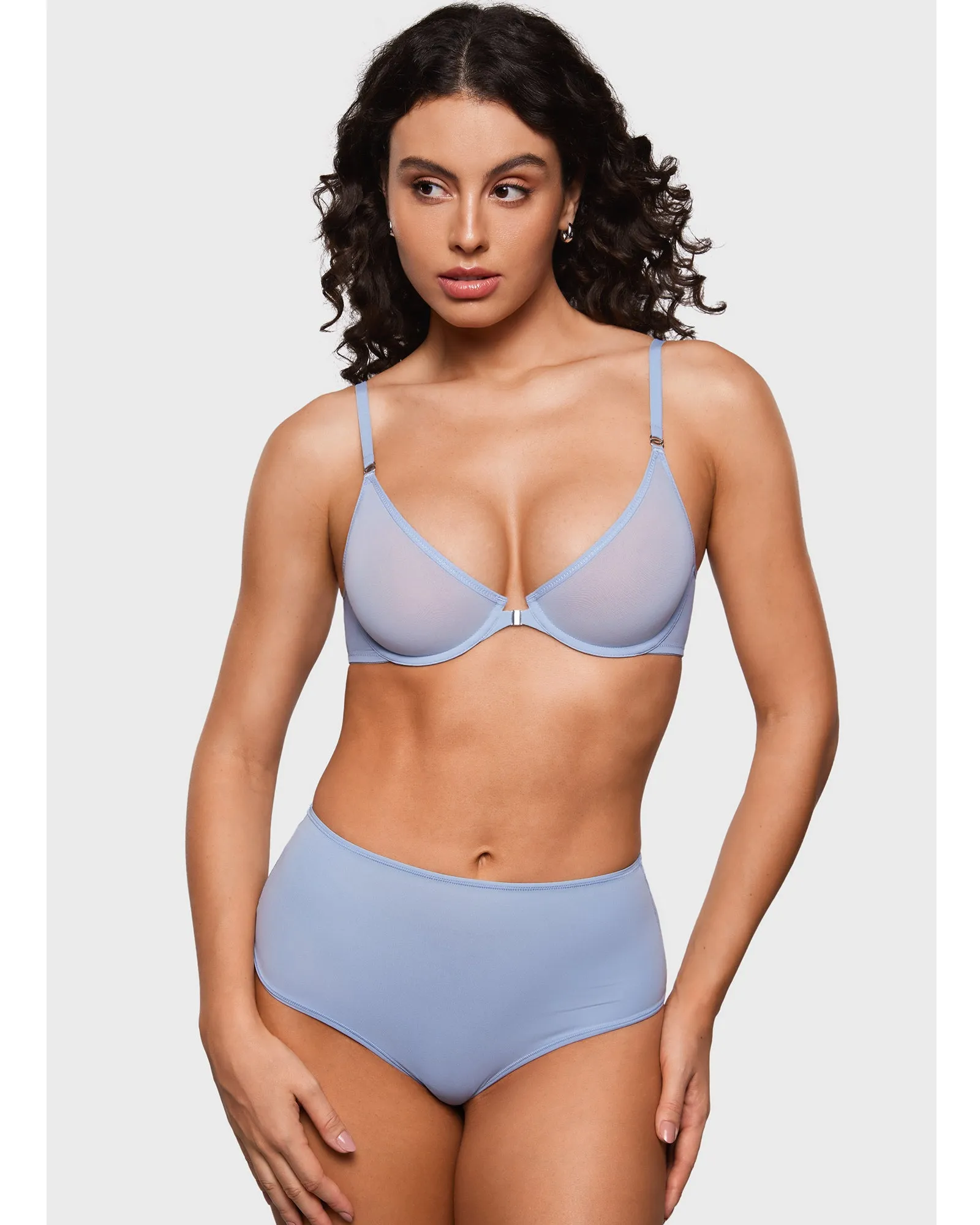 Sheer Front Closure Bra sold by Essenther