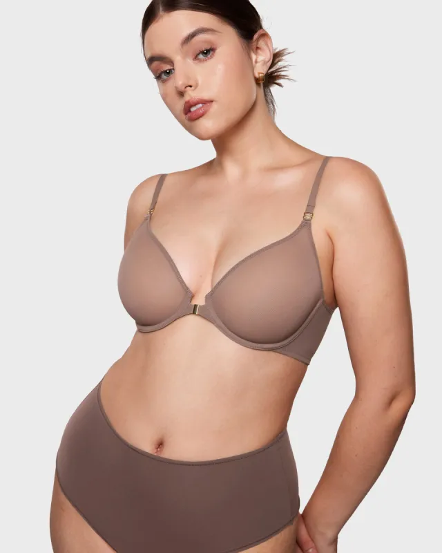Sheer Front Closure Bra sold by Essenther