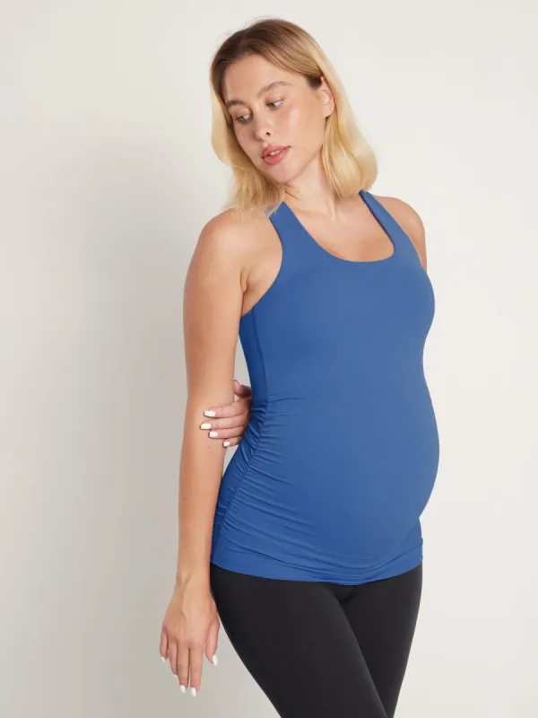 Racerback Maternity Tank - Ruched Sides sold by Essenther