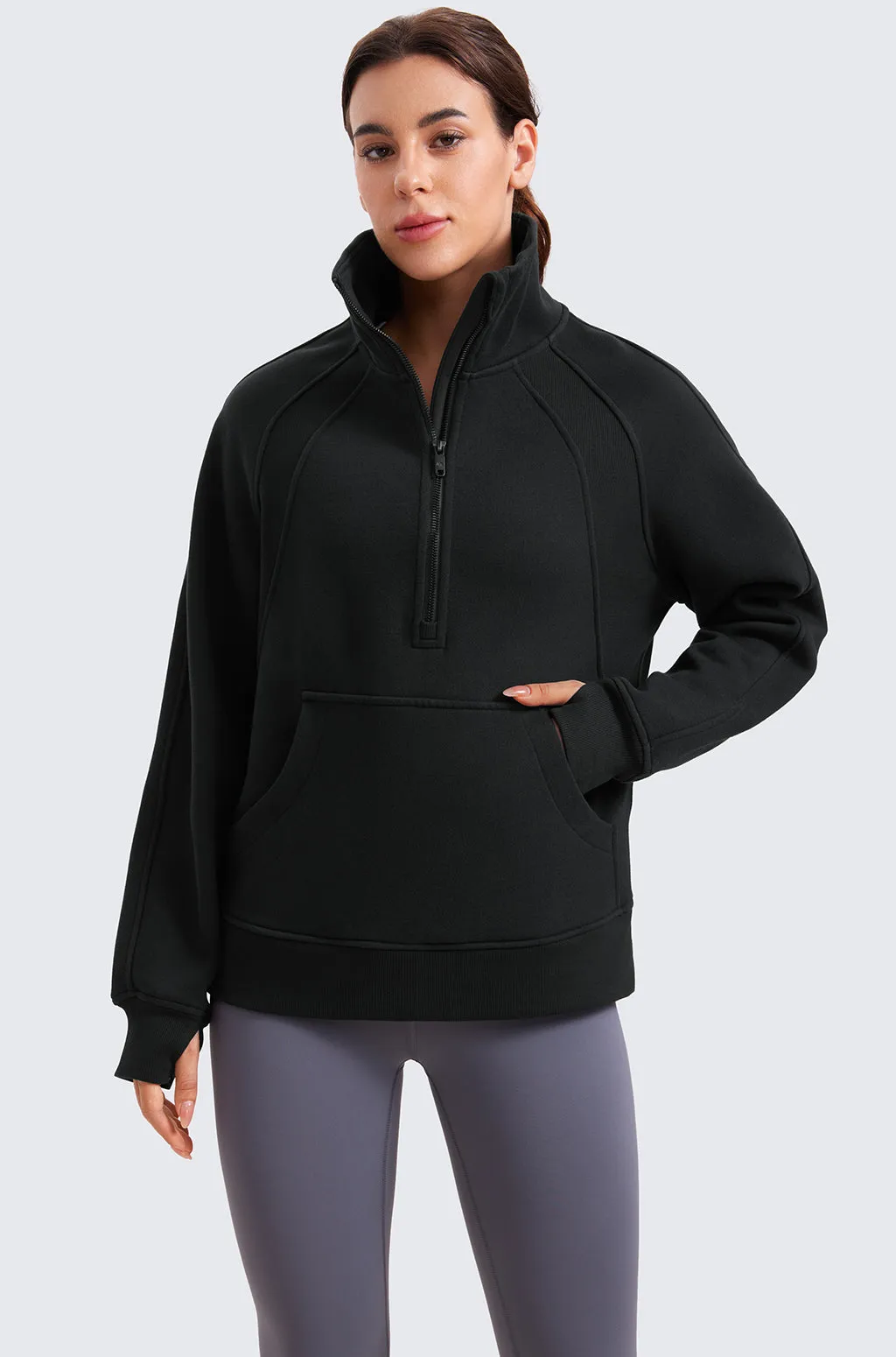 Fleece Lined Hip-Length Hoodies sold by Essenther product image thumbnail 5