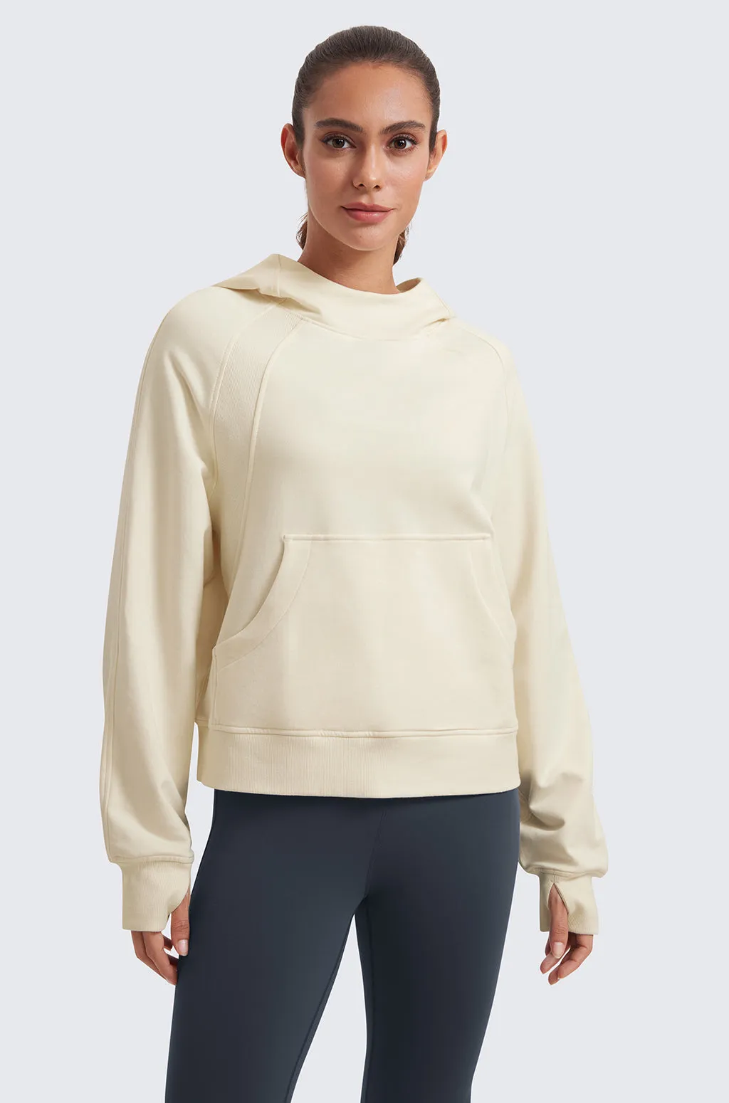 Fleece Mock Neck Hoodies sold by Essenther