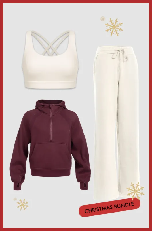 Fleece Lined Set with Sports Bra - 3 Pack sold by Essenther