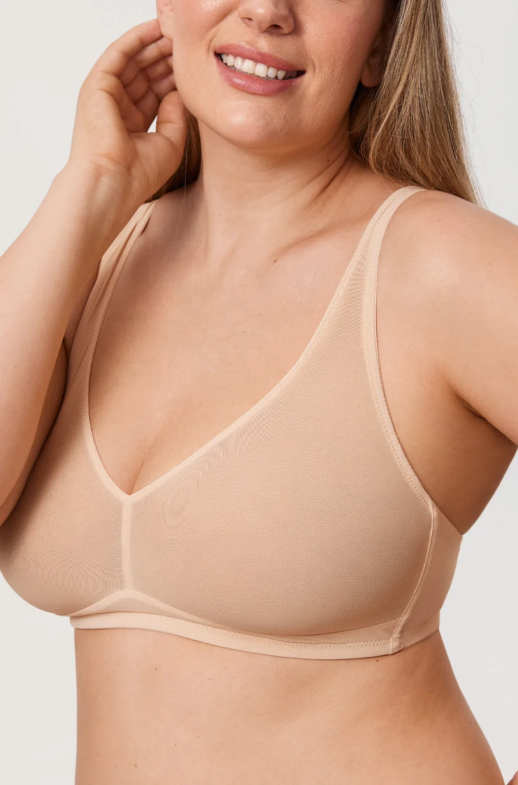 Sheer Mesh Wireless Bra sold by Essenther product image thumbnail 3