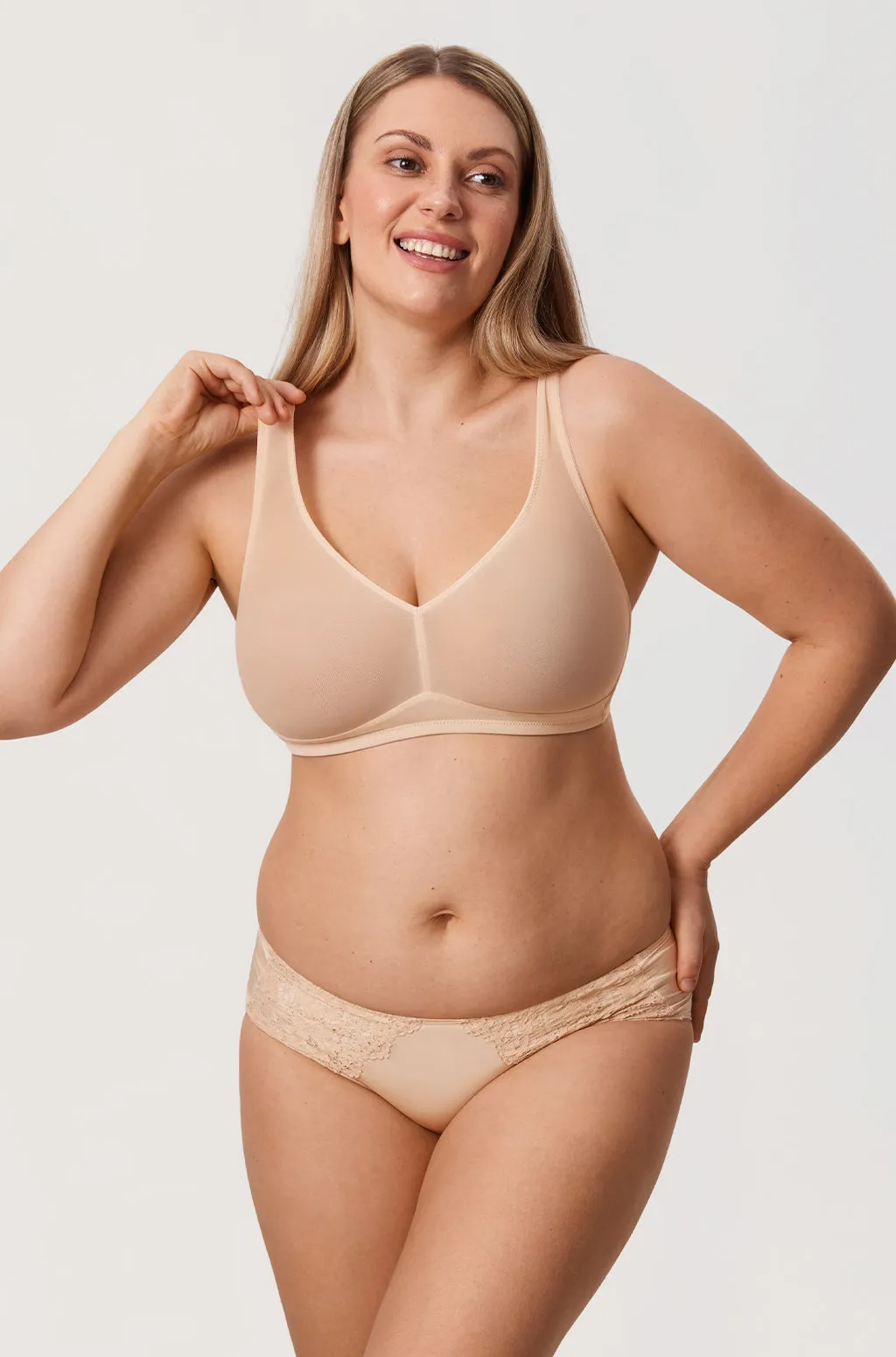 Sheer Mesh Wireless Bra sold by Essenther product image thumbnail 4