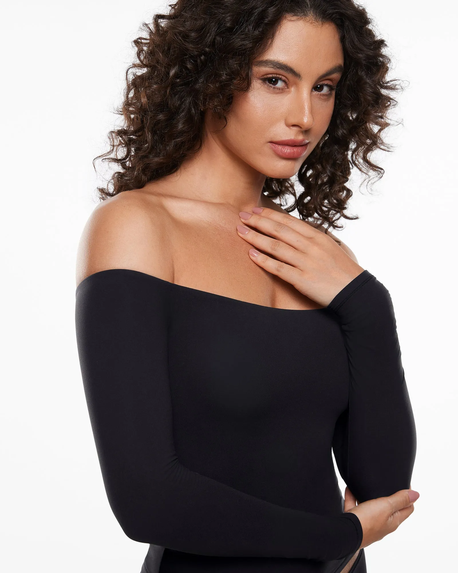 Off The Shoulder Long Sleeve Top sold by Essenther product image thumbnail 3
