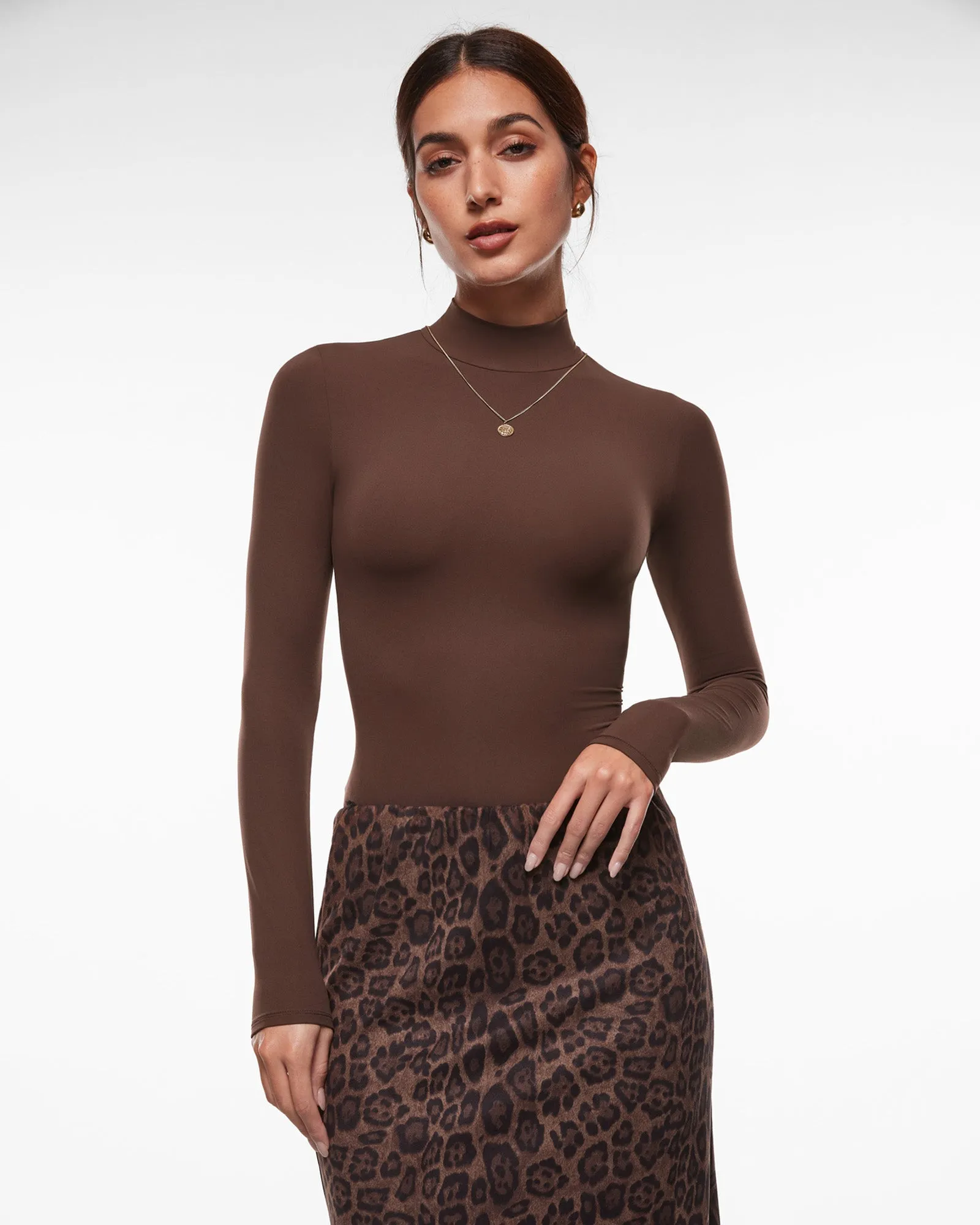 Mock Turtleneck Long Sleeve Top sold by Essenther product image thumbnail 5