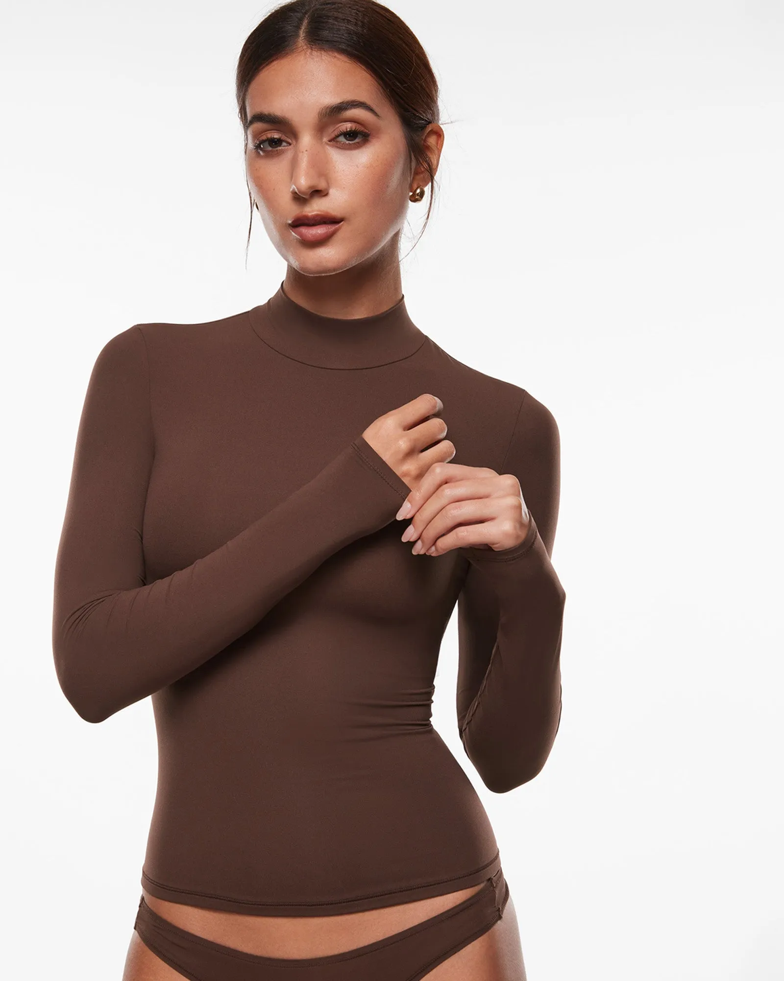 Mock Turtleneck Long Sleeve Top sold by Essenther product image thumbnail 2