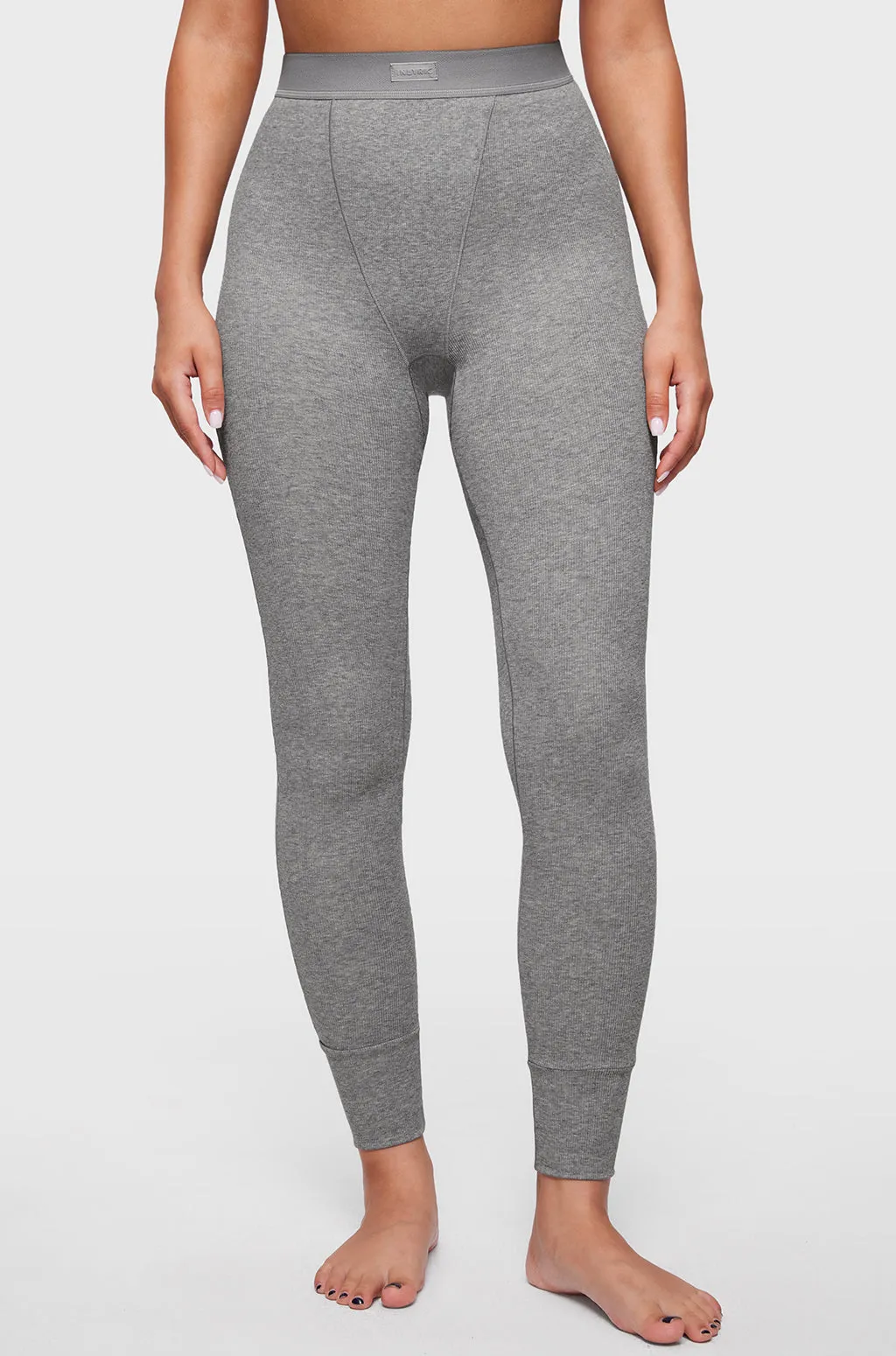 Cotton Ribbed High Waisted Leggings sold by Essenther