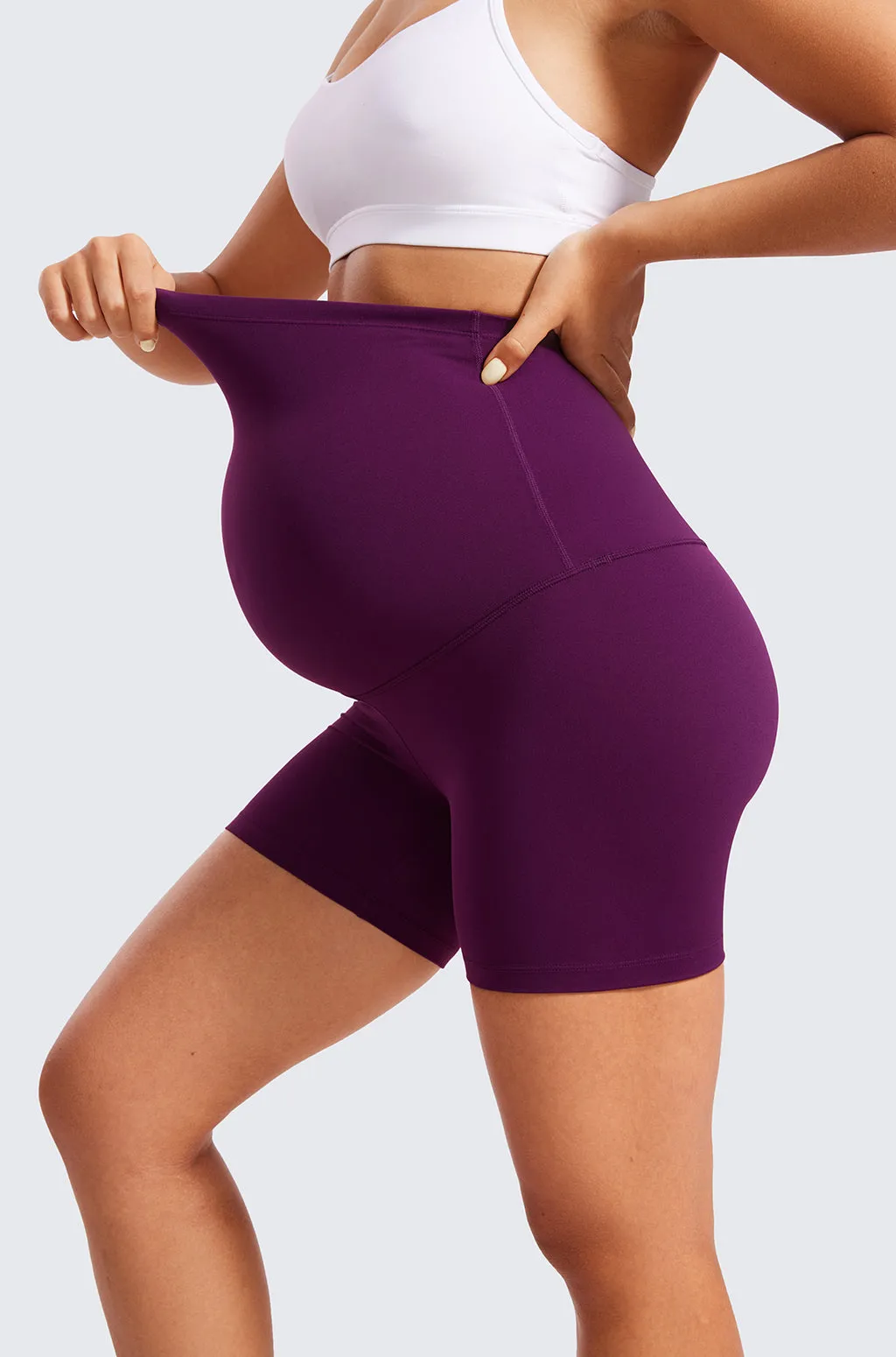 Super High Waist Maternity Shorts 4" sold by Essenther product image thumbnail 3