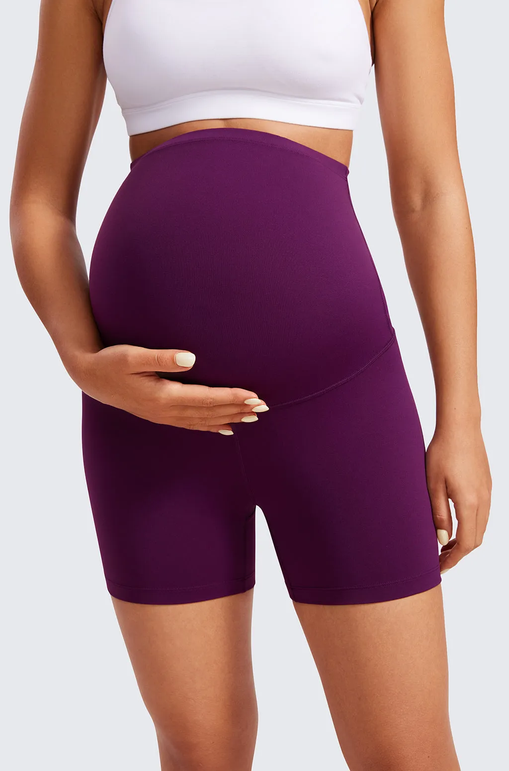 Super High Waist Maternity Shorts 4" sold by Essenther product image thumbnail 4