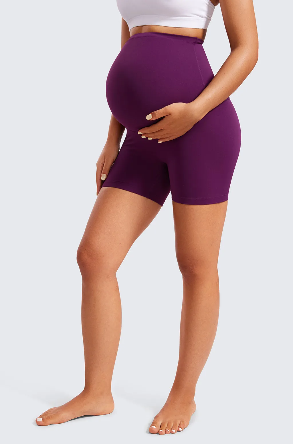 Super High Waist Maternity Shorts 4" sold by Essenther