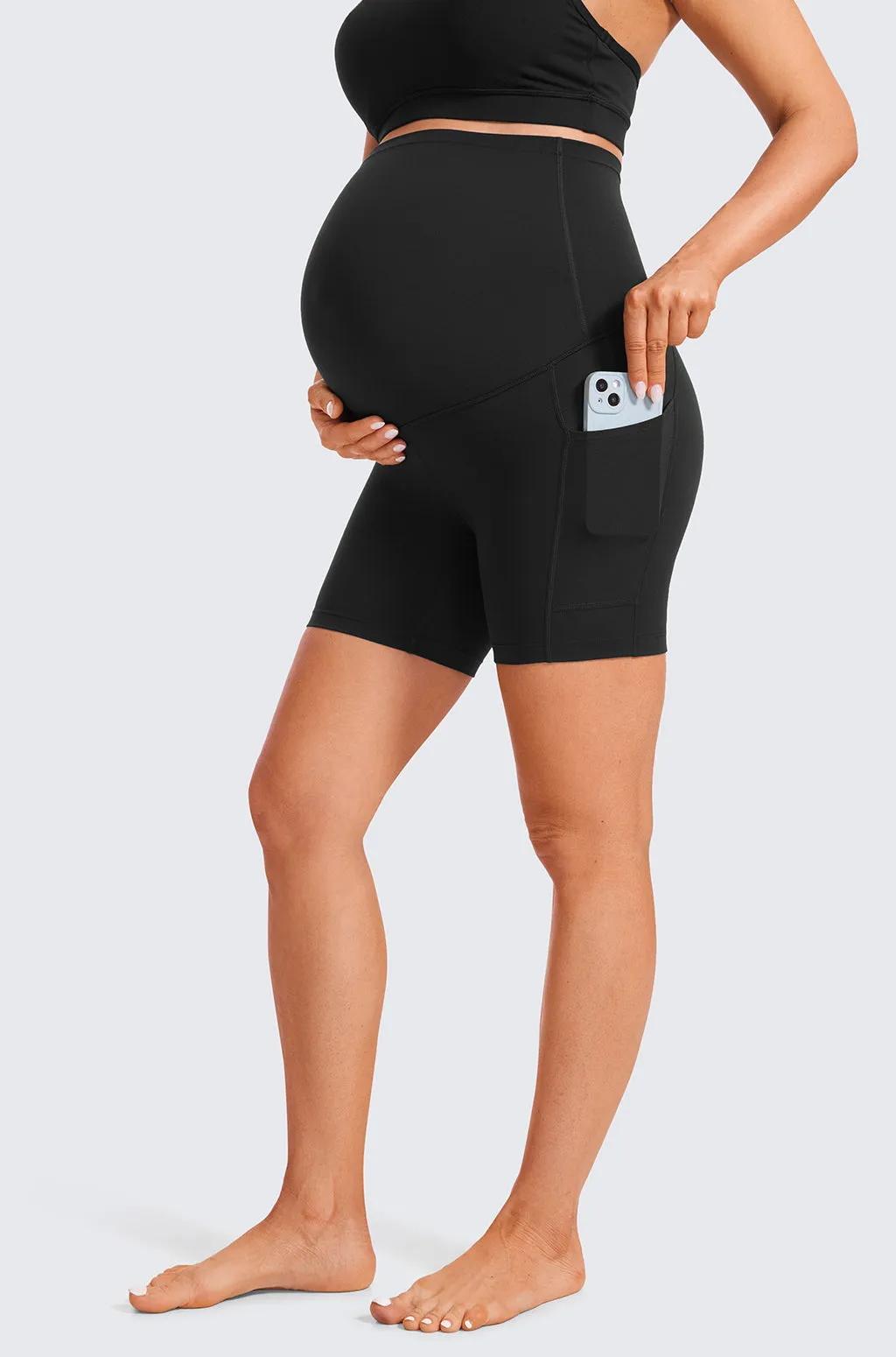 Maternity Shorts with Pockets 5" sold by Essenther product image thumbnail 5