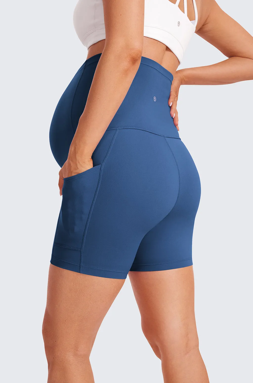 Maternity Shorts with Pockets 5" sold by Essenther product image thumbnail 2