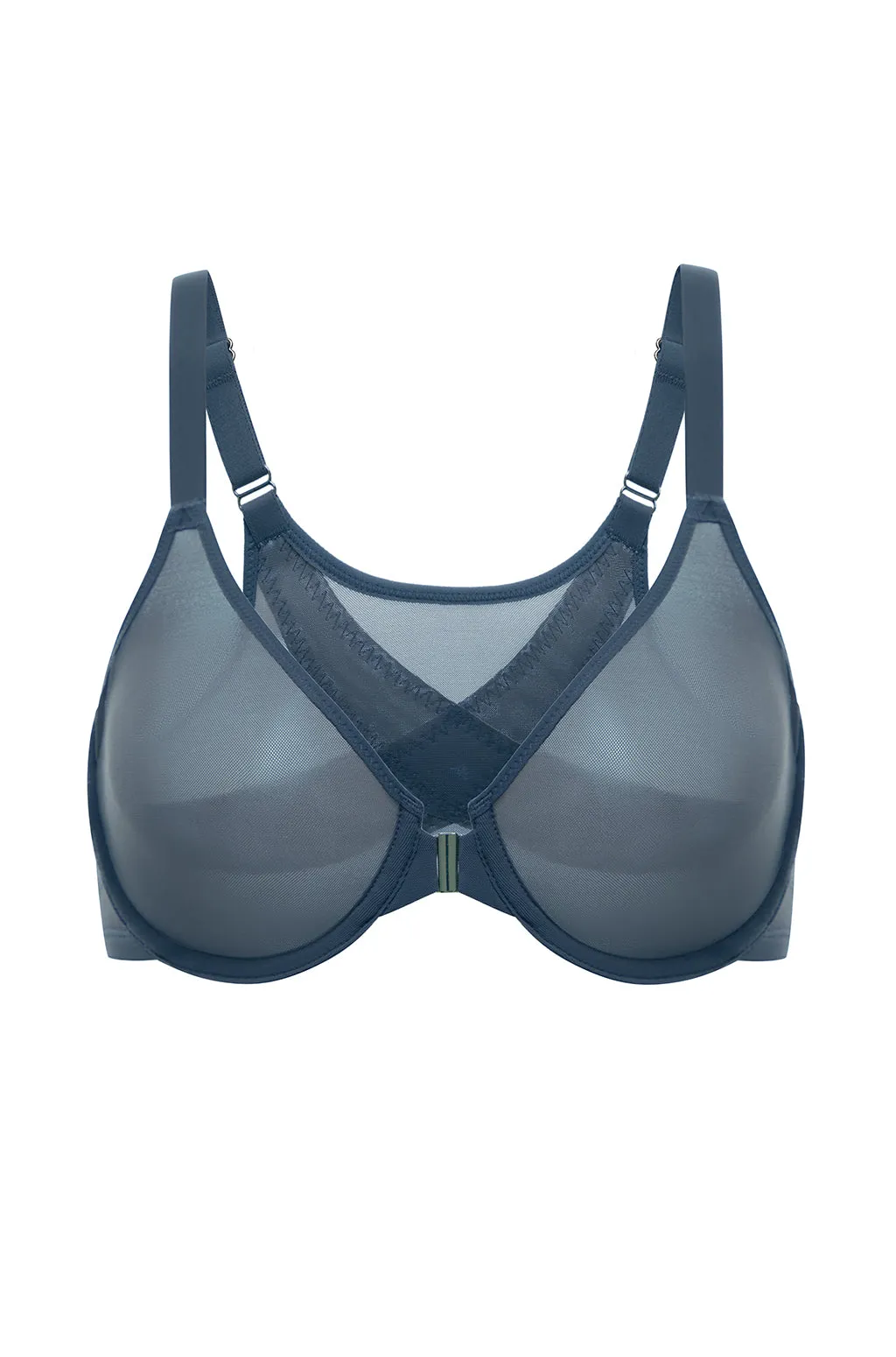 Sheer Mesh Front Closure Posture Bra sold by Essenther