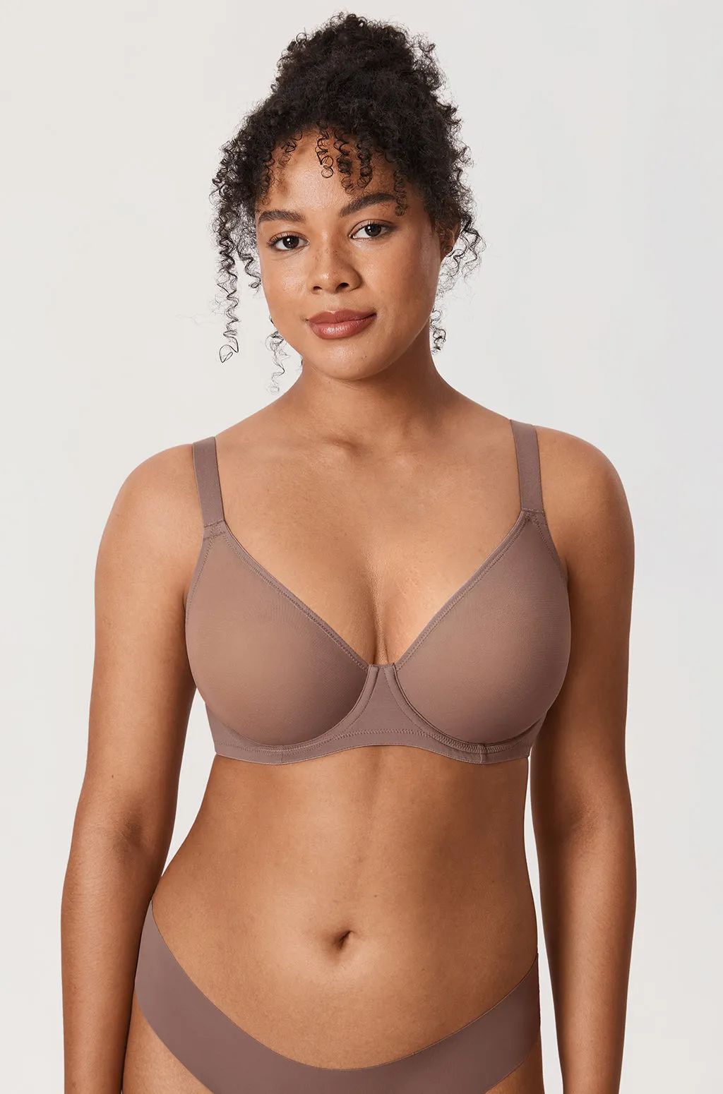 Sheer Mesh Full Coverage Bra sold by Essenther