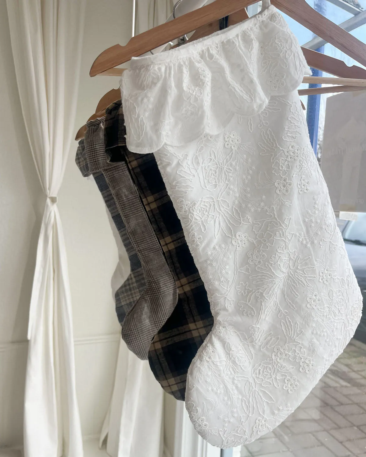 Stocking | Prairie Embroidered White sold by Harly Jae product image thumbnail 2