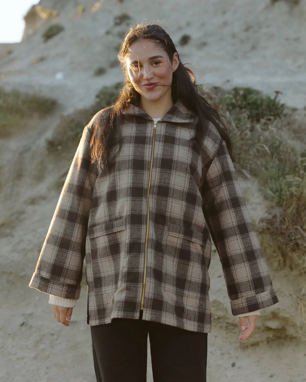 Roam Coat | Harvest Plaid sold by Harly Jae product image thumbnail 3